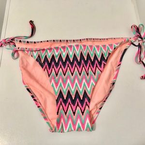 Women’s Tie String Bikini Bottoms, Size L